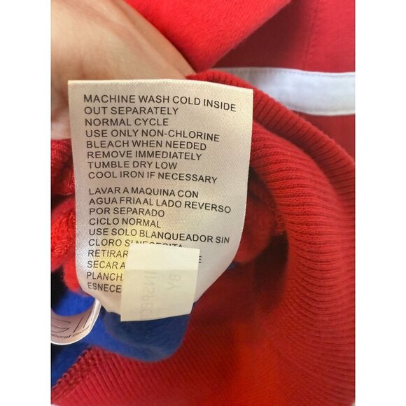 NHL New York Rangers Red Pullover Hoodie with Rangers Logo on Hood Womens M - Picture 9 of 13